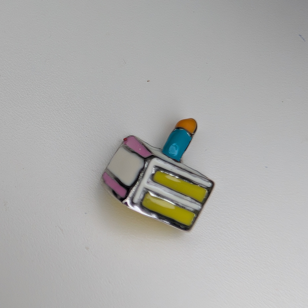 Origami Owl Colorful Dreidel Necklace Charm